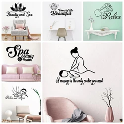 1pc NEW spa frase Wall Sticker Home Decoration Accessories Spa Suitable for beauty salons Mural Custom