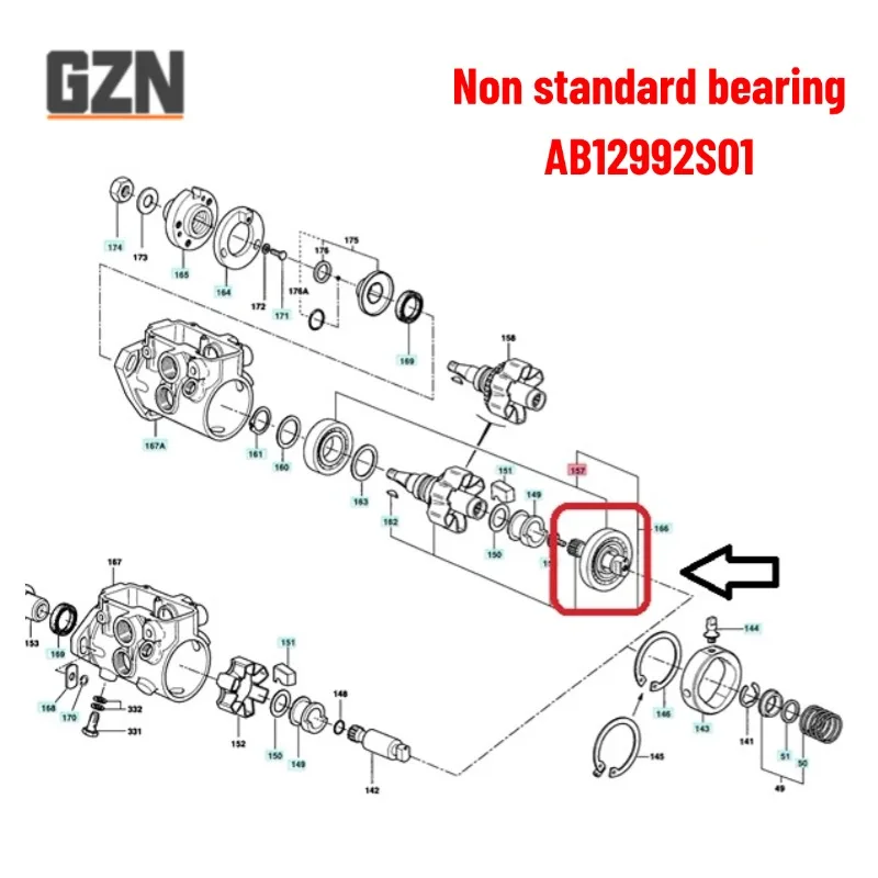 1PCS Deep groove ball bearings AB12992S01 22.31x68.524x9MM Alternator Bearing