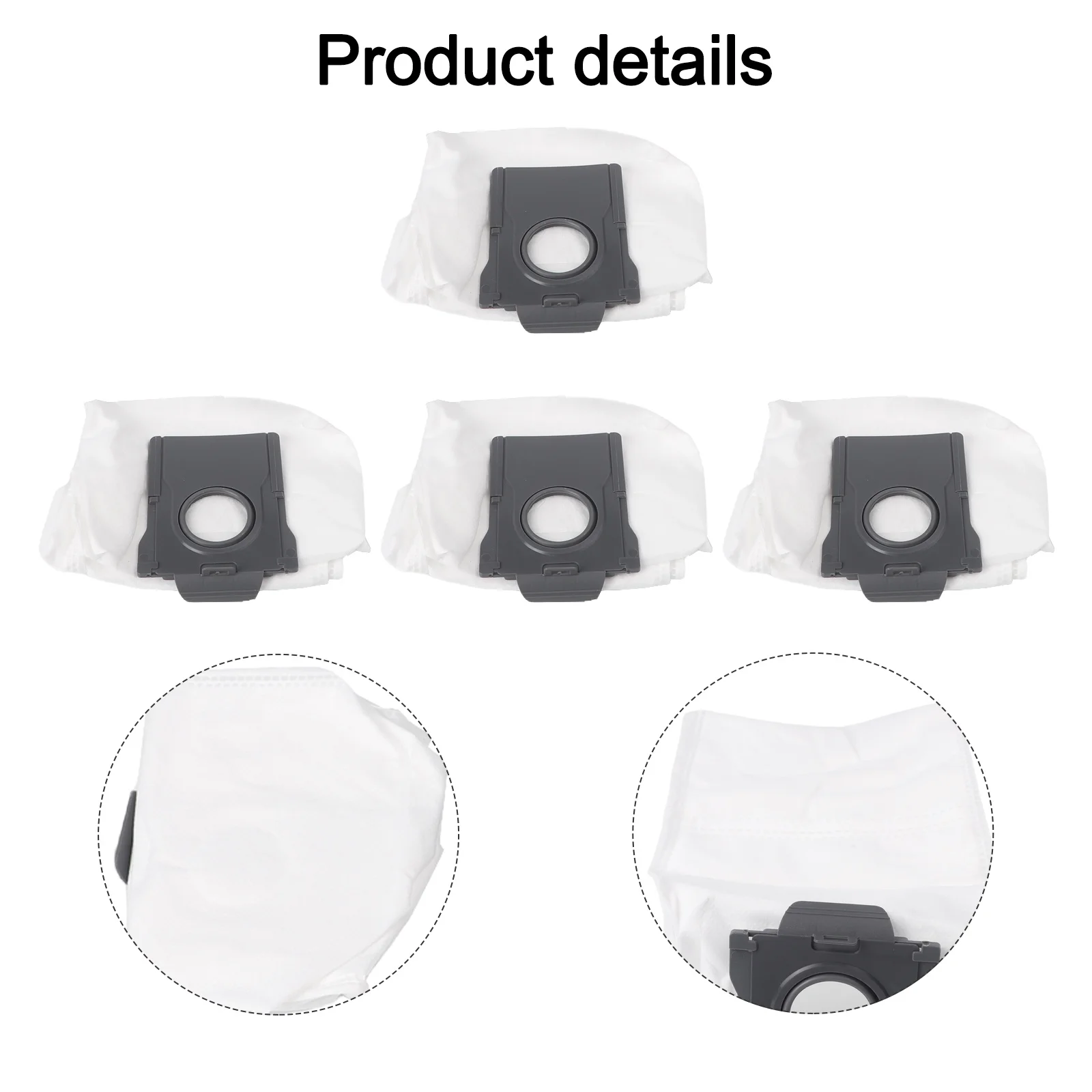 Replacement Vacuum Bags for Mova Z5/Z5 Pro/Z50 Ultra 4/10 Pack with Secure Dust Containment to Maintain Cleanliness