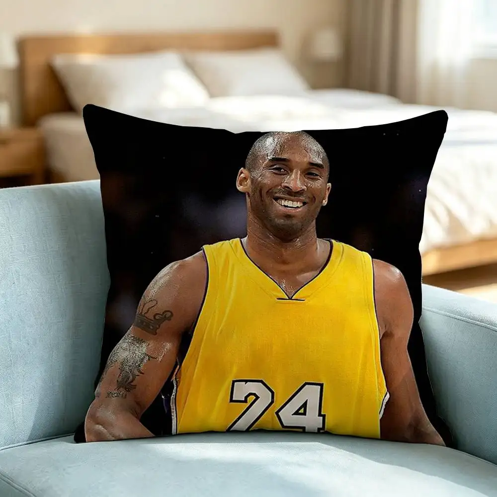 Kobe Bryant 24  Basketball-L Pillow Case Square Double-Sided Sofa Cushion Cover Bedroom Bedside Pillow Gift