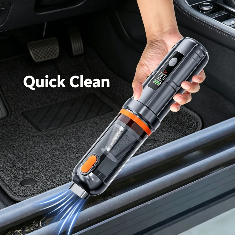 17000PA Cordless Handheld Car Vacuum Cleaner Brushless Motor Portable Compressed Air Duster Home Office Pet Cleaning