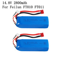 1/2PCS High Power lipo battery 14.8V 2800mAh 4S Battery for Feilun FT010 FT011 T Plug for RC boat RC Helicopter Quadcopter Parts