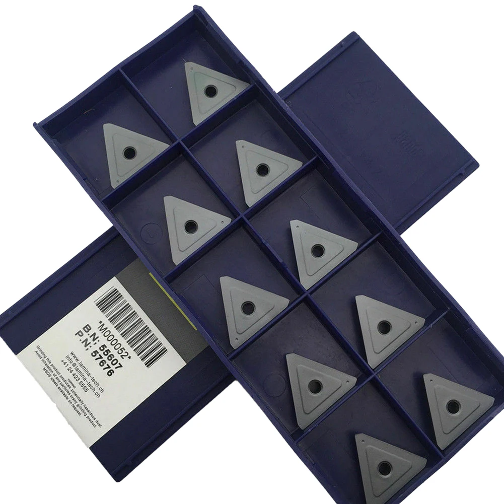 Efficient TPKN2204 PDTR LT30 PVD Milling Cutter Blade Inserts for Large scale Cutting and Processing Pack of 10