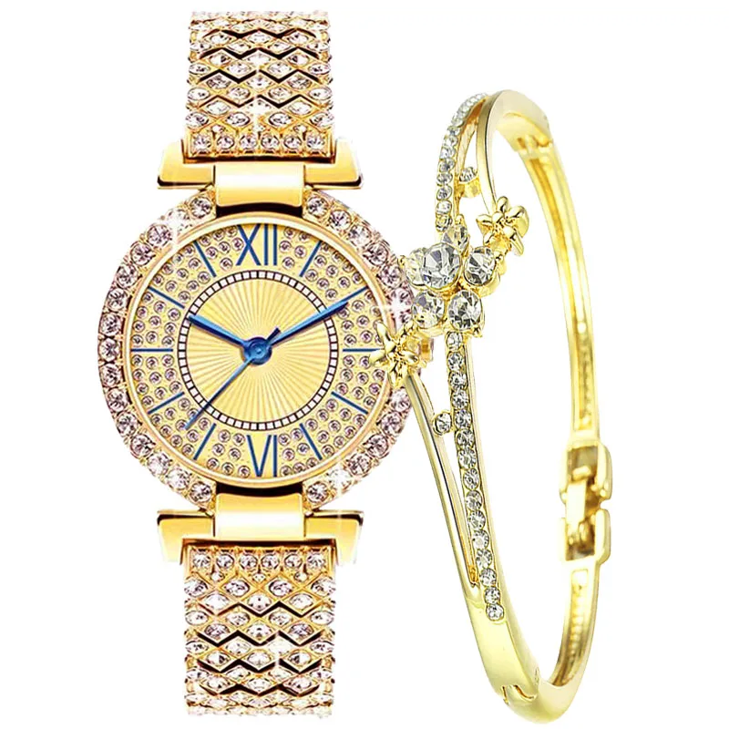 Watch For Women Watches 2023 Best Selling Products Luxury Watch Luxury Brand Reloj Mujer Watch Bracelet Set Diamond Steel Band