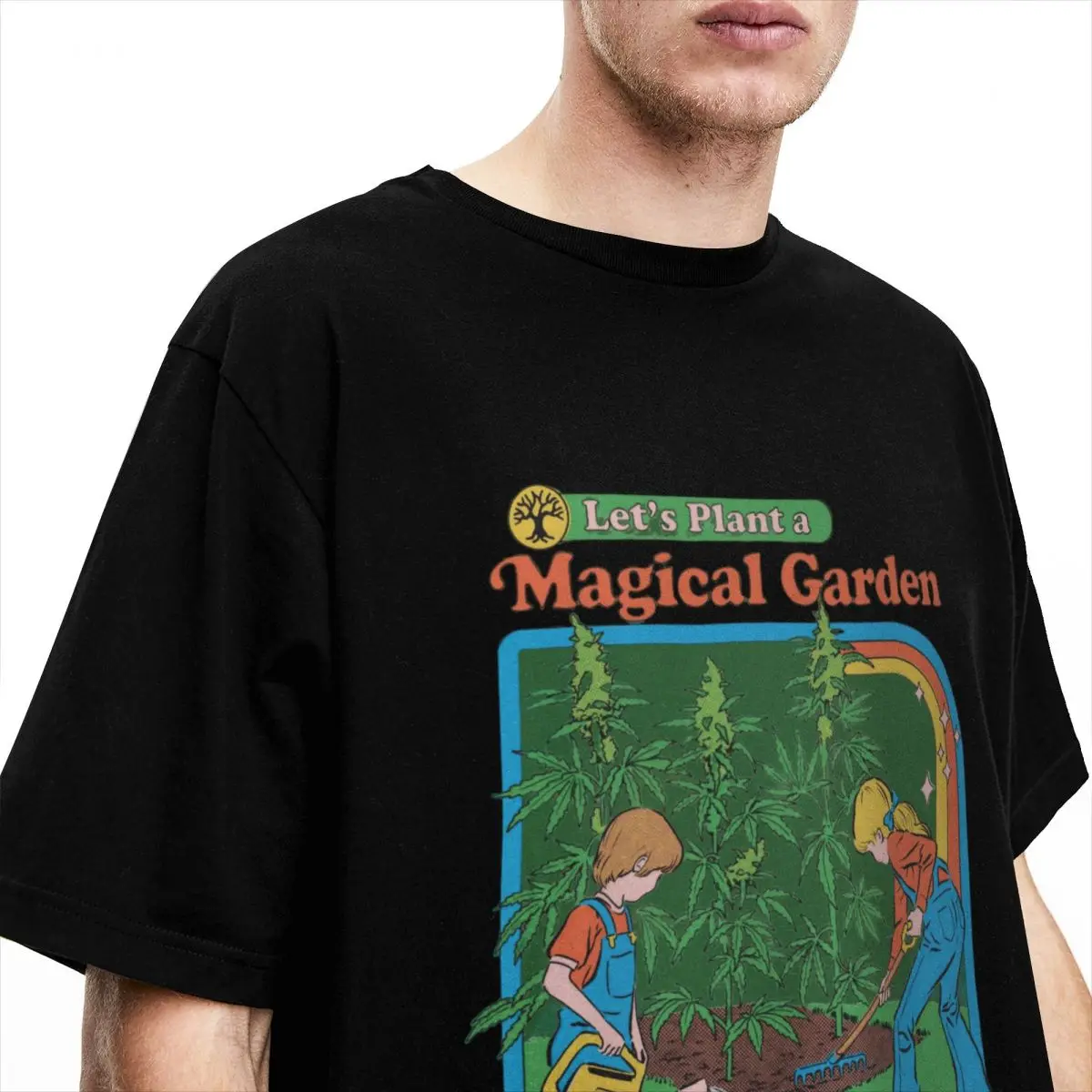 Arbor Day Magical Garden Tree Planting Men Women T Shirts Occult Nostalgia Art Shirt Short Sleeve O Neck T-Shirt Cotton Clothes