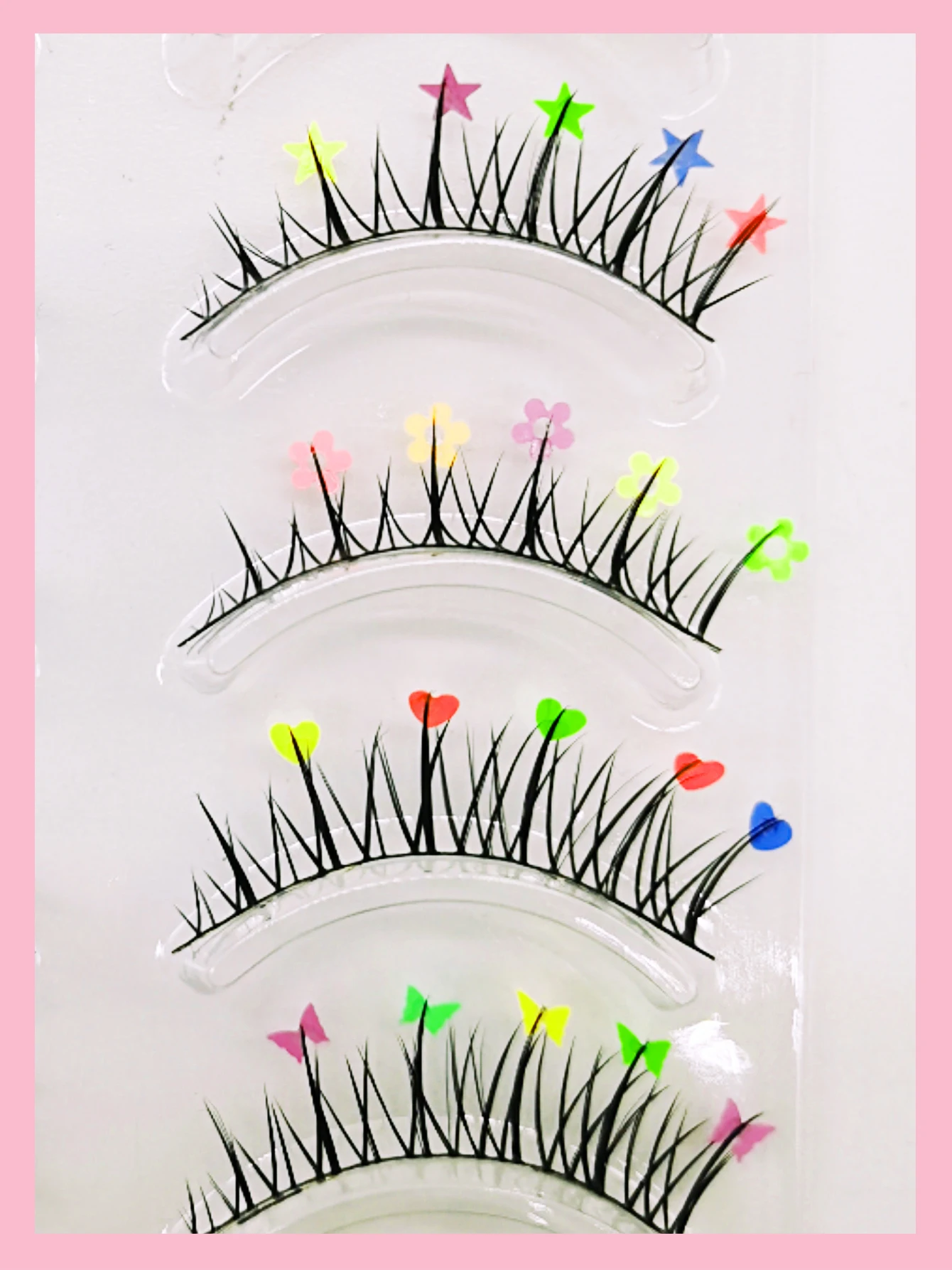 One-piece Butterfly False Eyelashes Faux Mink Lashes With Butterfly Makeup Tools Glitter Color Natural Fake Eyelash Extensions