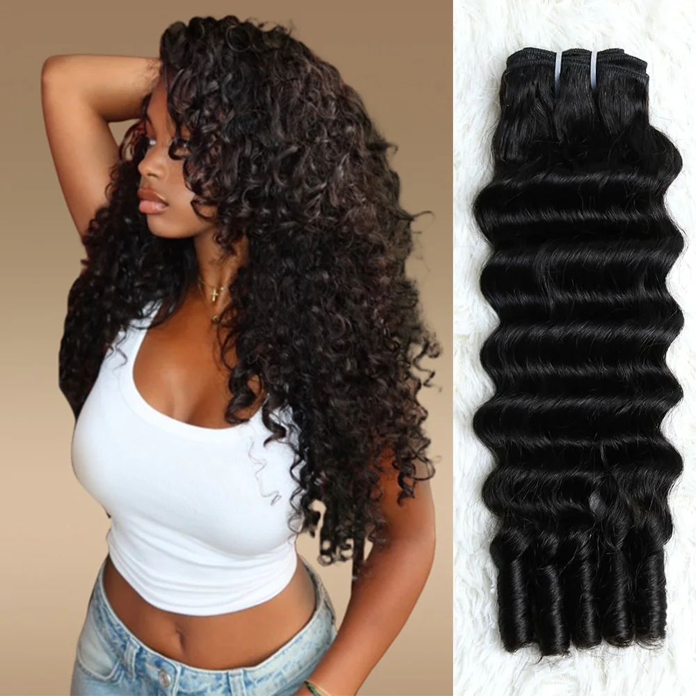 Пучки бирманских вьющихся человеческих волос