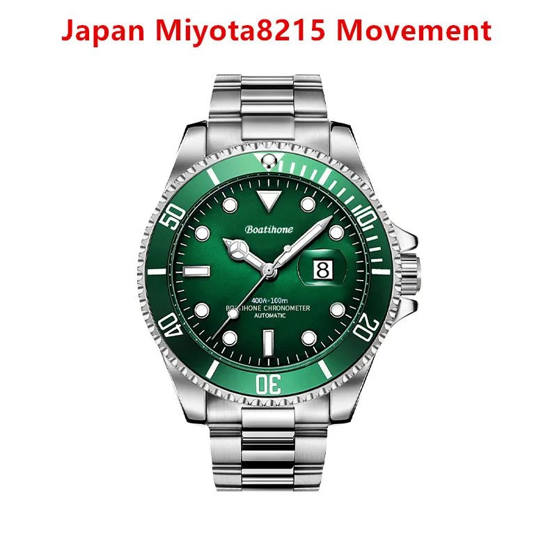 

Water Ghost Men Watch Japan Movement Automatic Mechanical Watch Date Clock Watches Men Stainless Steel 100ATM Waterproof Watches