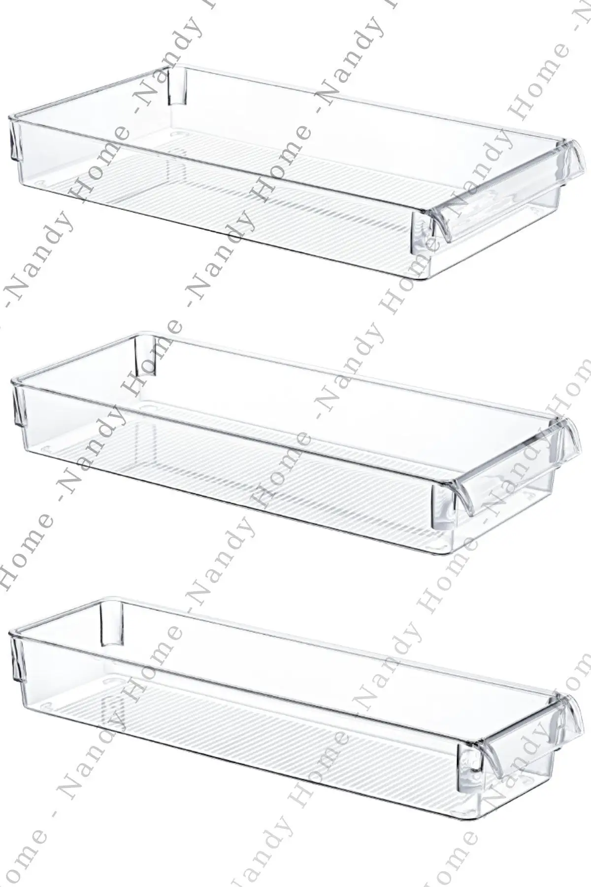 Juego de 3 organizadores transparentes para refrigerador, organizador multifuncional, elegante, útil, fácil de usar, producto de tendencia de 2022
