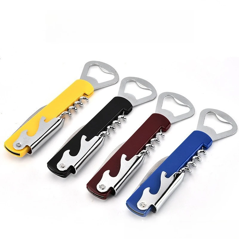 Abrelatas de cerveza portátil, abridor de botellas de vino, regalo para restaurante, herramienta de cocina, regalo de cumpleaños, suministros para fiestas, abridor de tapa integrado