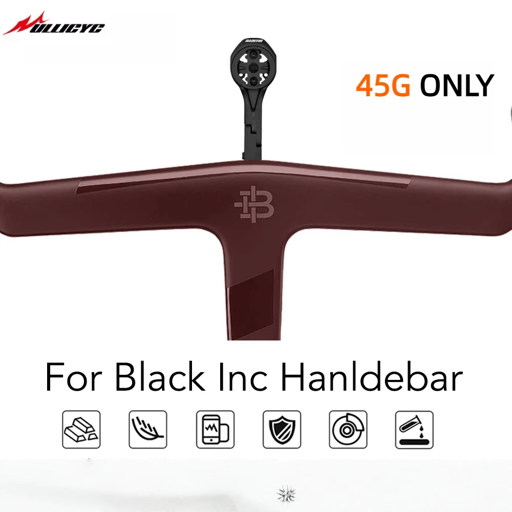 Suporte para Computador ULLICYC para Guidão Integrado Black Inc Aero Compatível com GPS Garmin Bryton Wahoo em Liga de Alumínio Suporte para Computador ULLICYC para Guidão Integrado Black Inc Aero Compatível com GPS Garmin Bryton Wahoo em Liga de Alumínio