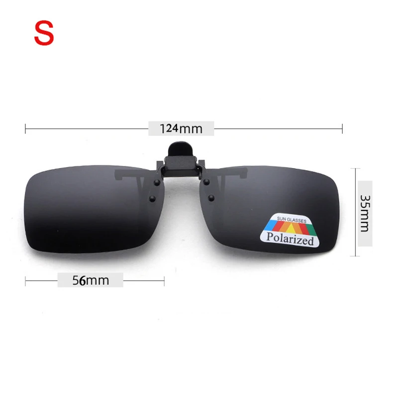 4 Color Grey Lenses Polarized Sunglasses Clip On Flip Up UV 380 Driving Fishing Night Vision Glasses Clips Decor Tools