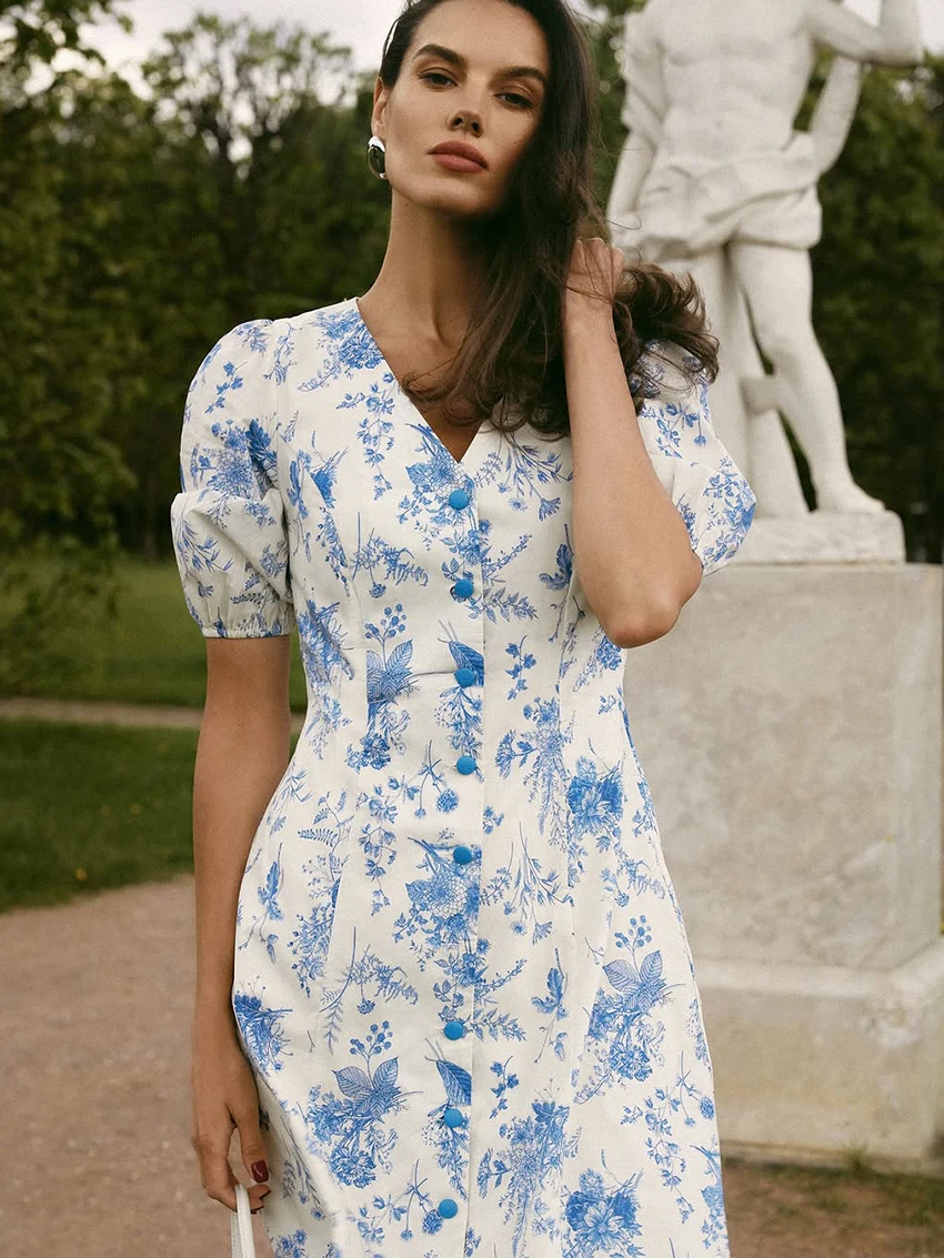 Marthaqiqi модная женская одежда для сна с короткими рукавами, ночные рубашки, сексуальная ночная рубашка с v-образным вырезом, платье до середины икры, зимние женские пижамы с принтом