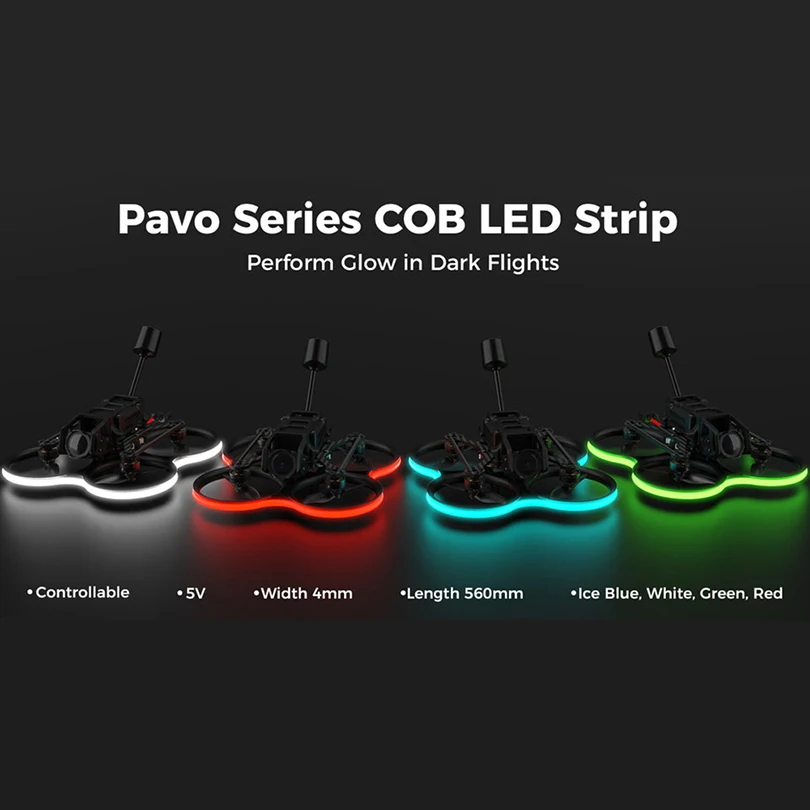 BETAFPV Pavo Series COB LED Strip 5V 750mm 560mm Length 4mm Width Suit for BETAFPV Pavo Pico Pavo20 Meteor85 FPV RC Drones