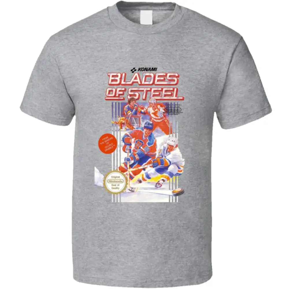 Blades Of Steel Nes Box Art Hockey Video Game T Shirt