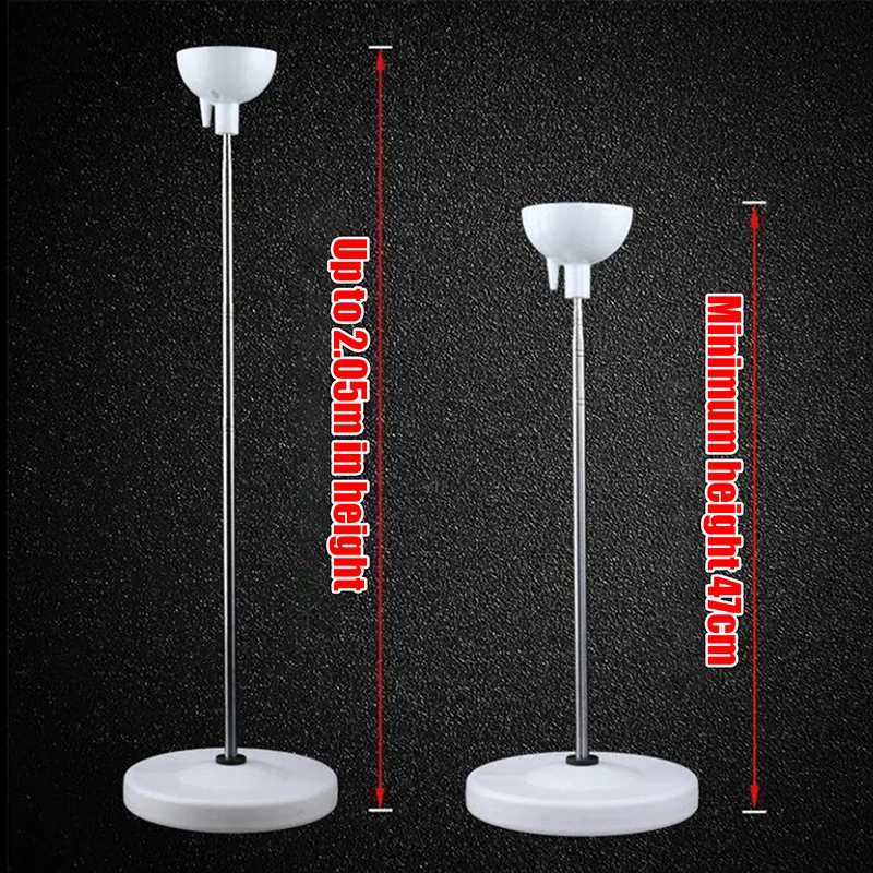 1 conjunto de suporte de balão ajustável, kit de suporte de coluna de balão, poste de metal, base de plástico para casamento, festa de aniversário, decoração de natal