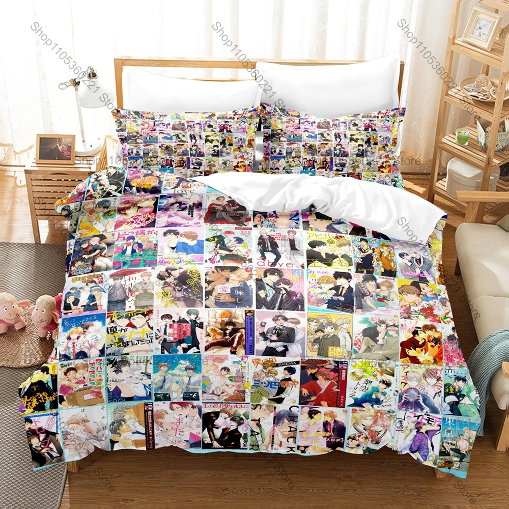 Stylish Semantic Error Printed Bedding Set, Duvet Cover plus 2 Pillowcases, Popular Show Style Soft Microfiber Daily Bedding