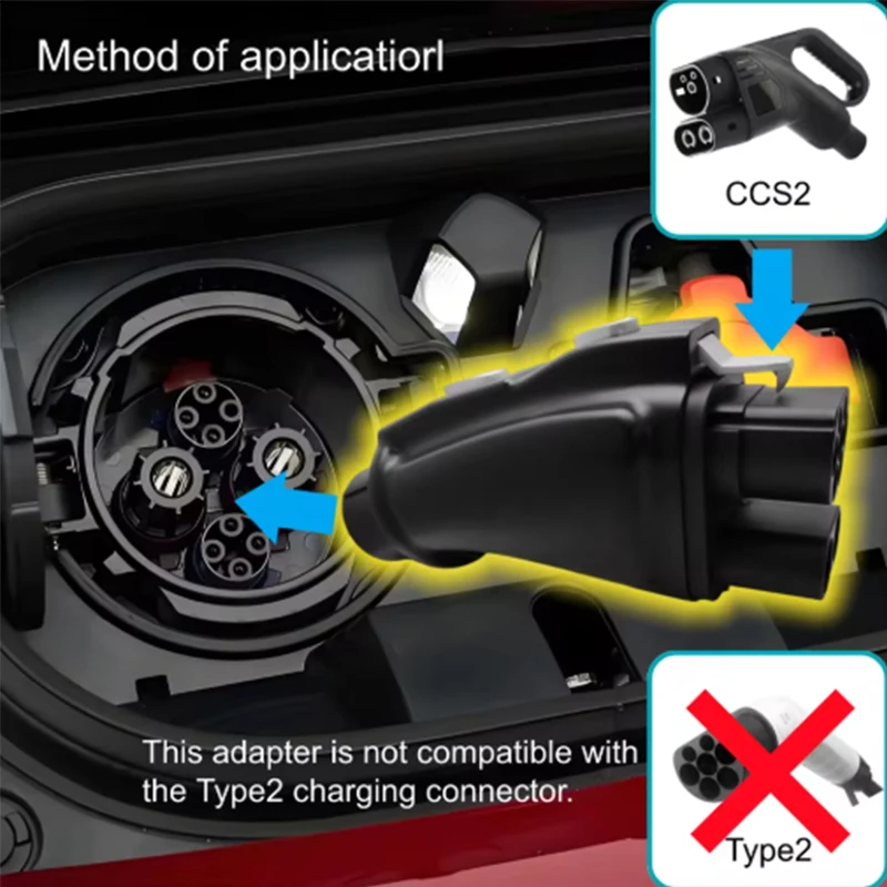 CCS2 إلى CHAdeMO تيار مستمر شحن سريع 250A EV محول لشاحن CCS2 إلى محطة شحن تيار مستمر للسيارة الكهربائية CHAdeMO للسيارة اليابانية