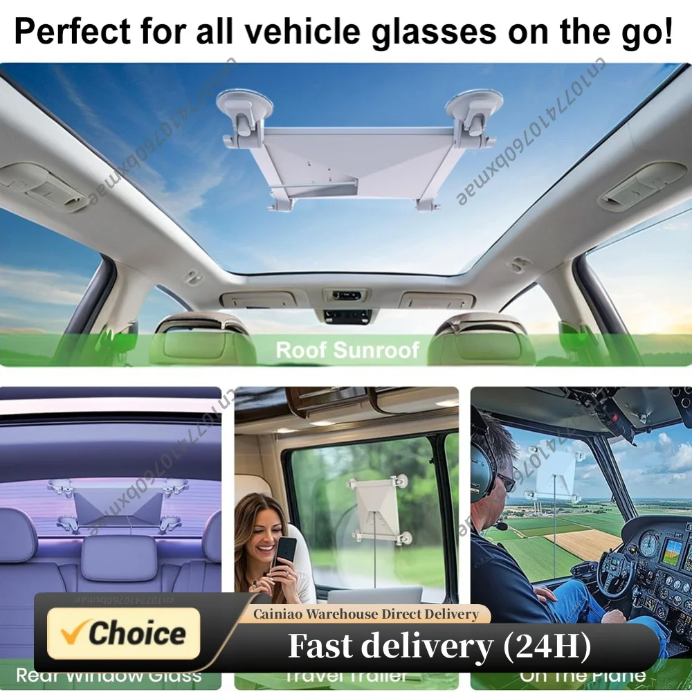 For Starlink Mini Suction Cup Car Mount Sunroof Bracket Heavy Duty Satellite Dish Support Stable Holder For RV Truck Outdoors