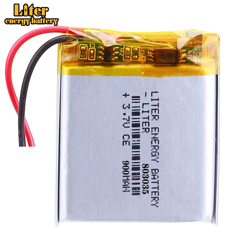 1 sztuk/partia dobrej jakości 803035 3.7V 900mAH 083035, polimerowa bateria litowo-jonowa/akumulator litowo-jonowy do TOY, POWER BANK, GPS, mp3, mp4