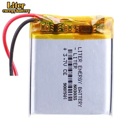 1pcs/lot Good Qulity 803035 3.7V 900mAH 083035 Polymer lithium ion / Li-ion battery for TOY,POWER BANK,GPS,mp3,mp4