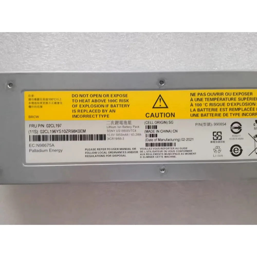 High quality batteries for 02CL197 00ND095 02CL030 00DH517 2023 F840 F900 battery