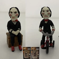 Horror Saw Billy Figure Keychain Movie Pendant Toy Handmade Model Halloween Christmas Gifts 5cm