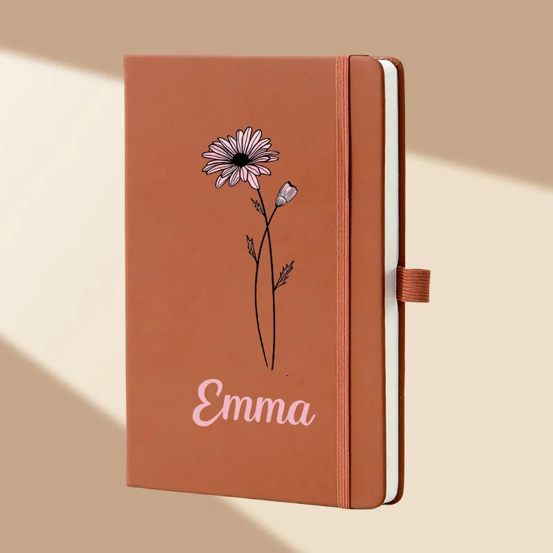 Custom A5 Notebook with Personalized Text - Christmas Soft Faux Leather Diary, Perfect for Gifts, Meetings & Workspaces, Secure