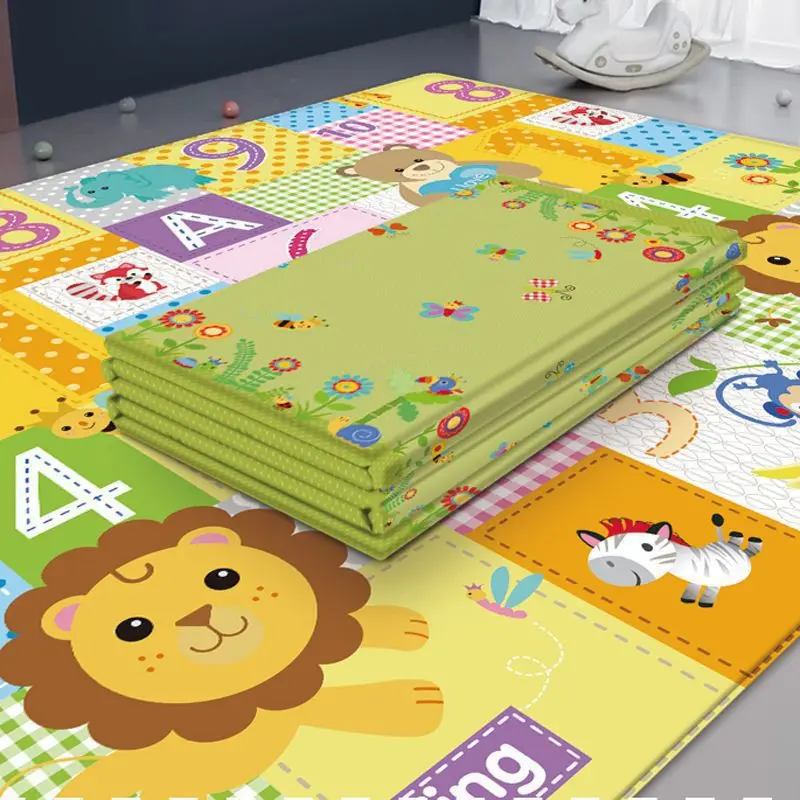 

Children's indoor waterproof and non-slip baby climbing mat Infant children double-sided foldable crawling mat