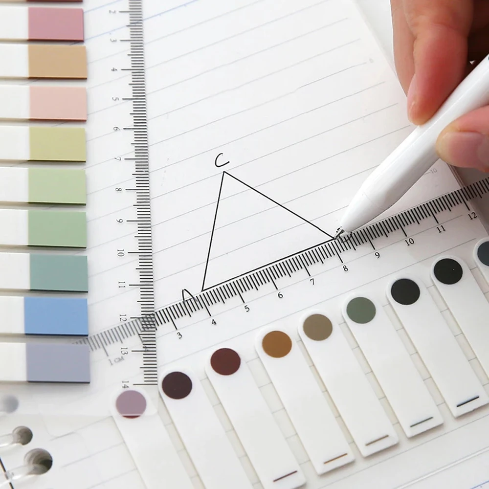 Stationery Student Planner Stickers Sticky Notes Bookmark Self Adhesive Page Markers Paper Flags Tabs Memo Pad Stickers Index