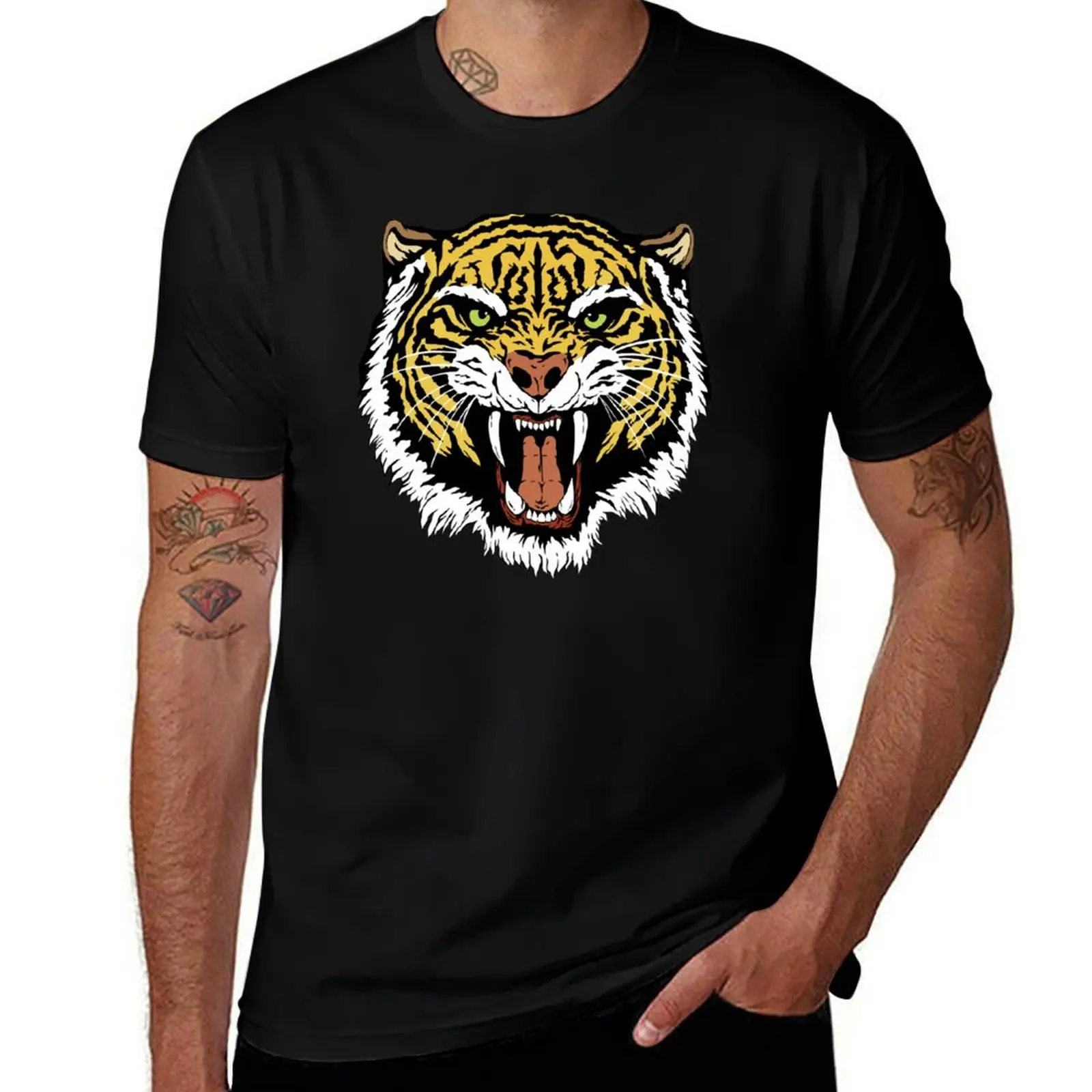 Vintage Heihachi Tiger T-Shirt Modern Style Print T-Shirt