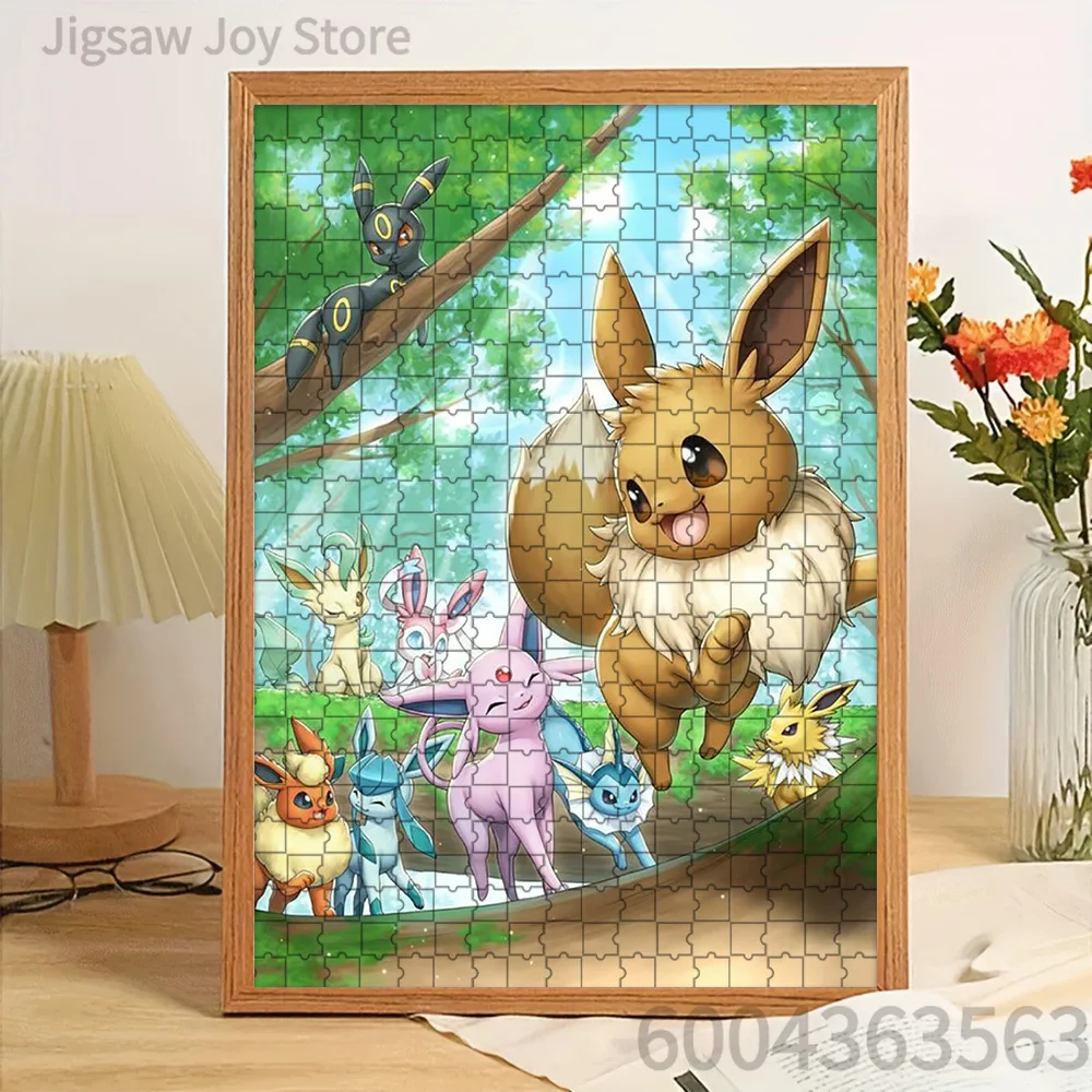 

Paper Jigsaw Puzzle Eevee & Eeveelutions Forest Scene Artwork Brain Teaser