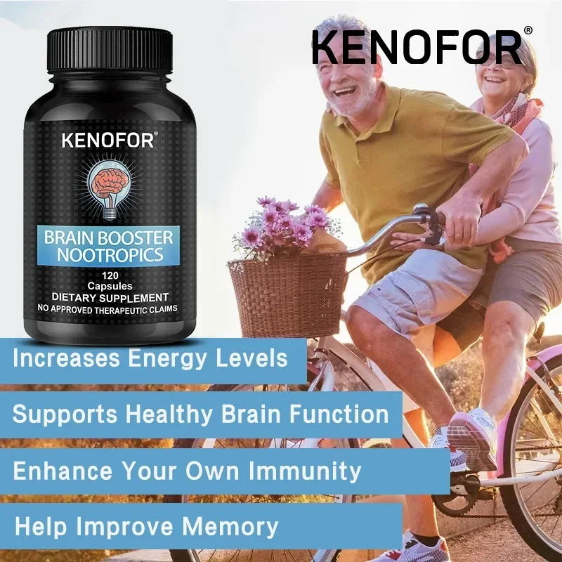 Brain Boosting Supplements - Fast-Absorbing Nootropics for Focus, Memory, Concentration, Clarity, Energy Stress & Anxiety Relief