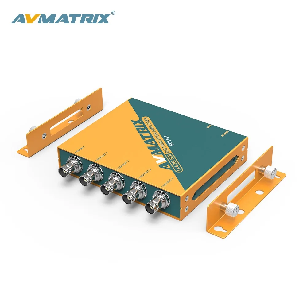 SD1141 AVMATRIX 1in 4 out волоконно-оптический передатчик и приемник SDI видео сплиттер для усилителя камеры распределительный усилитель