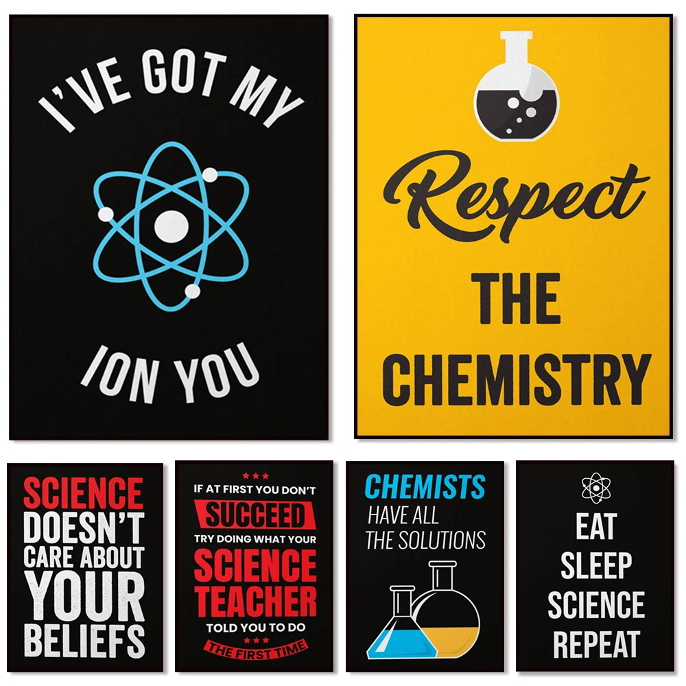 Science Poster Canvas Print - Teacher Decor - Classroom Wall Art - School Print - Gift