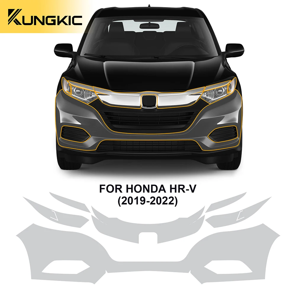 

Для Honda HRV 2019 2020 2021 2022 Защитная пленка для краски предварительно отрезанный прозрачный комплект PPF TPU мил невидимая пленка для кузова автомобиля