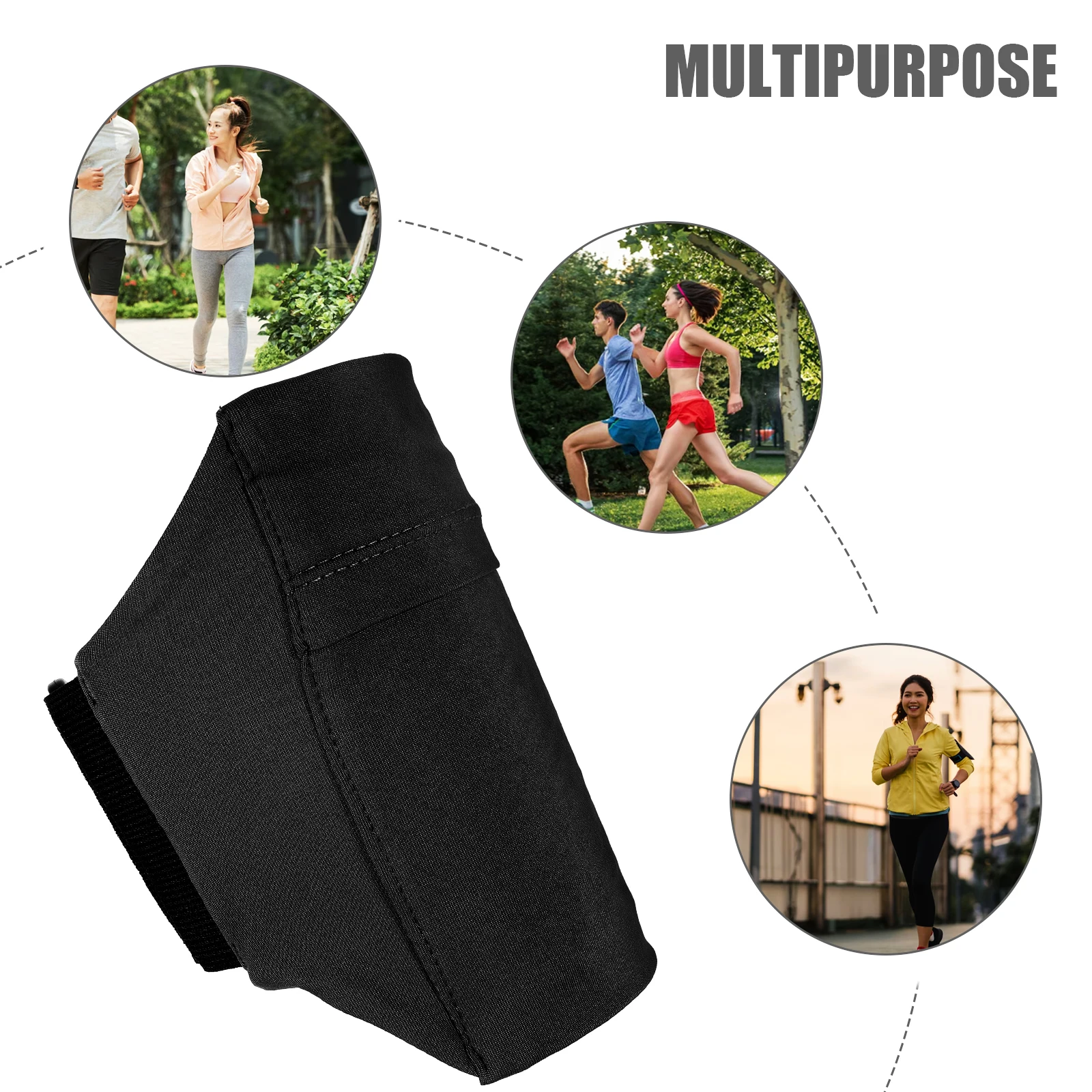 

Cell Phone Leg Bag Mobile Outdoor Holder Running Use Bag 1 Grey Purse Strap Zippered Pouch Adjustable Sports Leg Band