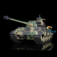  HENG LONG 1/16 Scale 7.0 2.4G Plastic German King Tiger RTR RC Tank Model 3888A Tracks Idlers Machine Gun BB Unit Gift