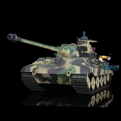 HENG LONG 1/16 Scale 7.0 2.4G Plastic German King Tiger RTR RC Tank Model 3888A Tracks Idlers Machine Gun BB Unit Gift