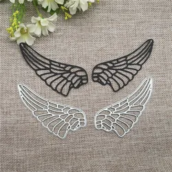 2pcs angel wings hand-embossed DIY album scrapbook greeting card decoration metal cutting mold