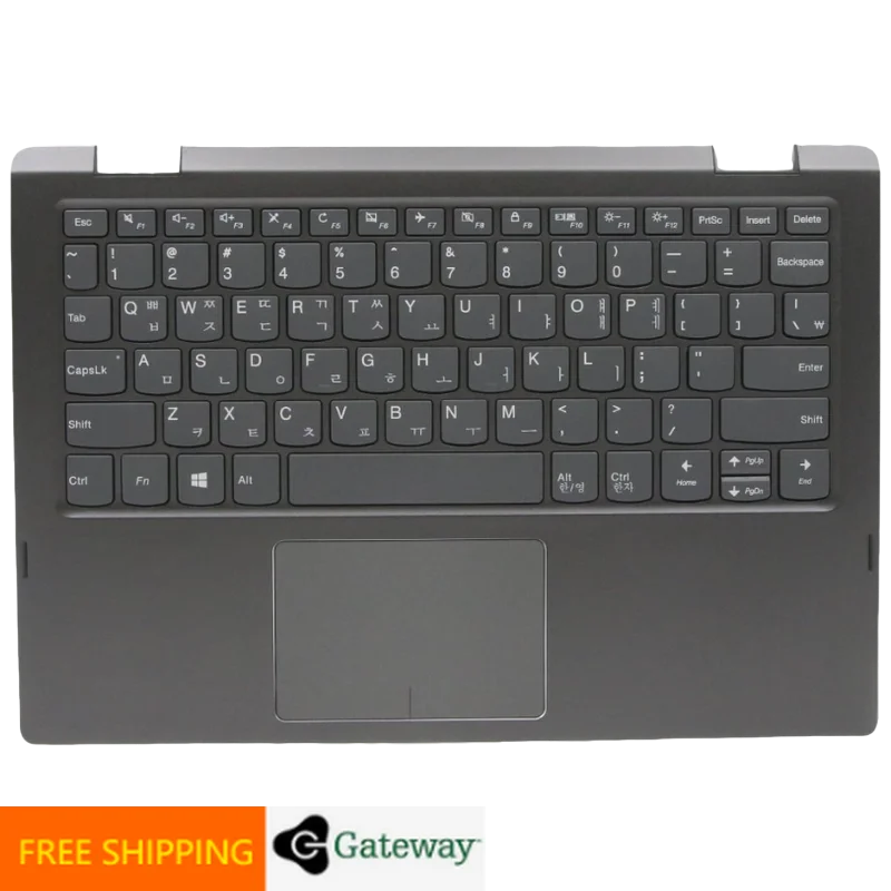

KR Korean Onyx Black Keyboard Upper Case Palmrest Shell Cover For Lenovo Ideapad Yoga 330 Flex 6 11 11IGM 5CB0Q81329