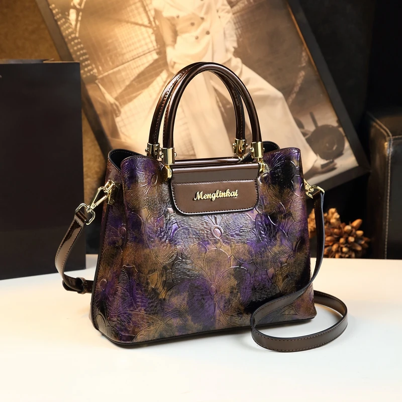 2024 New Fashion Large Capacity Middle aged Mom\'s Bag Women\'s Bag Atmosphere High end Crossbody Handheld Underarm Bag