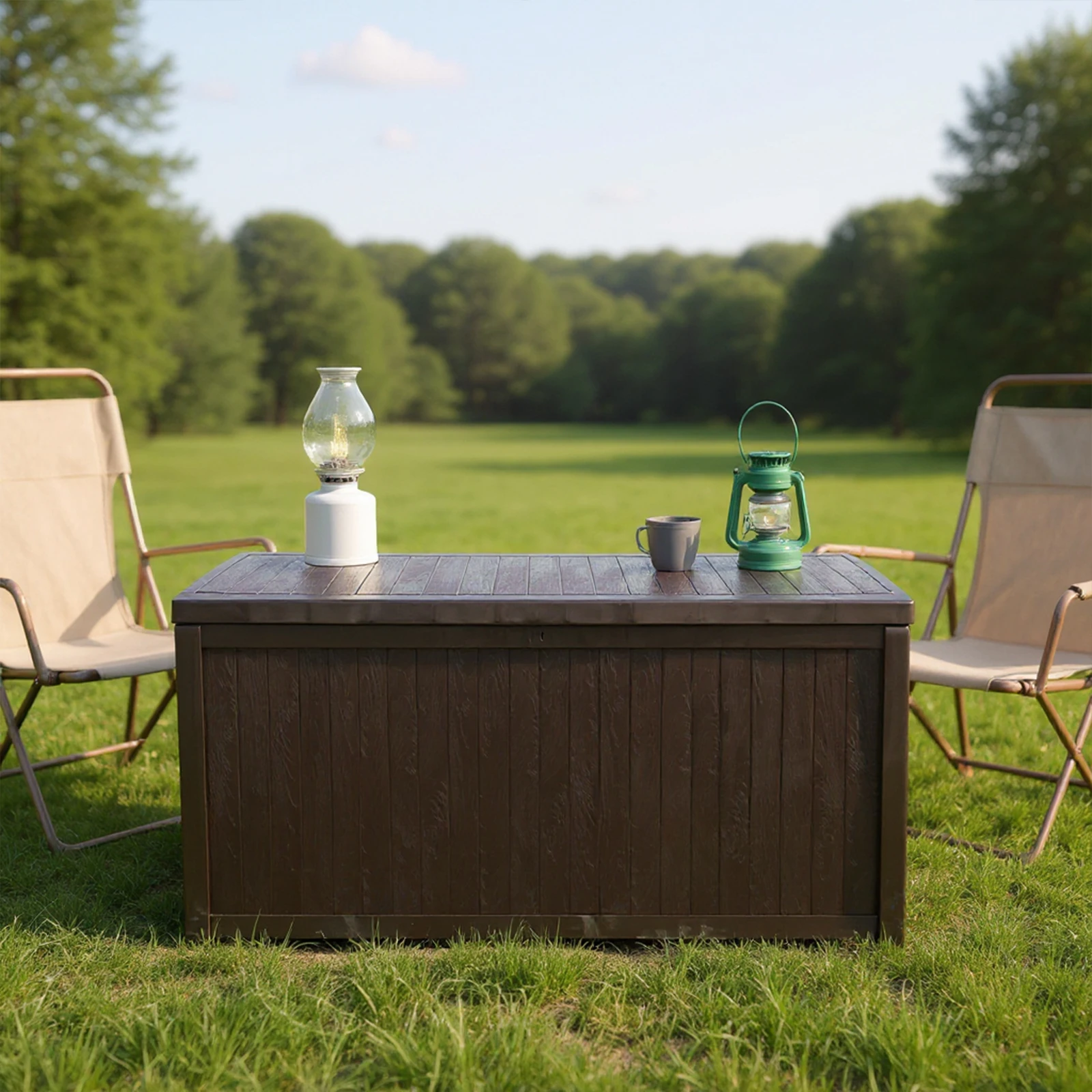 

Large Patio Storage Bin Lockable Outside Storage Box Container UV-Resistant for Furniture Outdoor Cushions Garden Tools