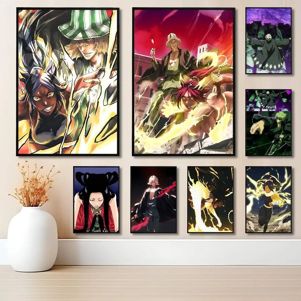 T-Thousand-Year Blood War Yoruichi Kisuke Trendy INS Style Poster Sticker Fashion Aesthetic Print for Dorm Home Wall Decoration