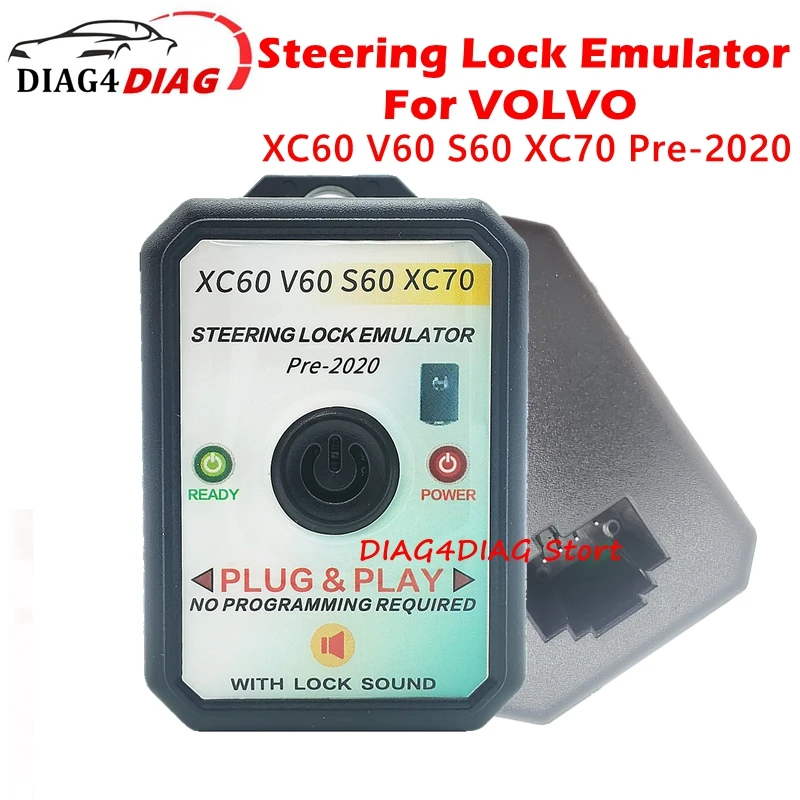 Newest ESL ELV Steering Lock Emulator Simulator For VOLVO XC60 V60 S60 XC70 Pre-2020 With Lock Sound No Programming