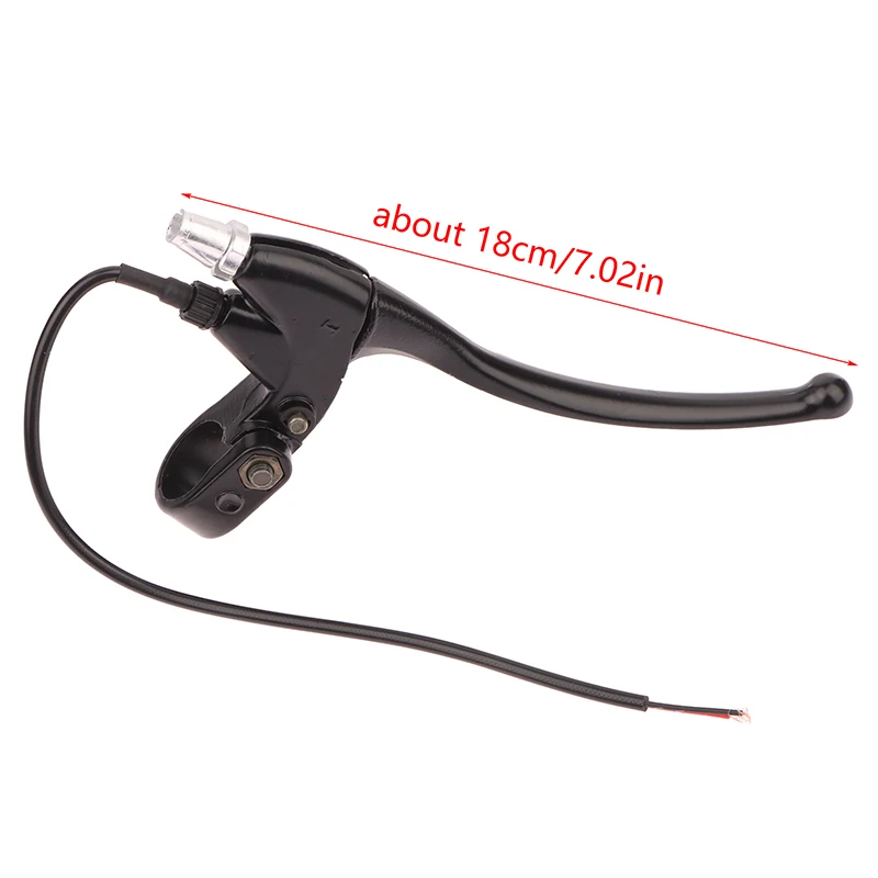 ذراع فرامل دراجة كهربائية من الألومنيوم الأسود السميك، قطعة واحدة، مقبض فرامل للدراجات الكهربائية والسكوتر، قطع غيار إصلاح الدراجات