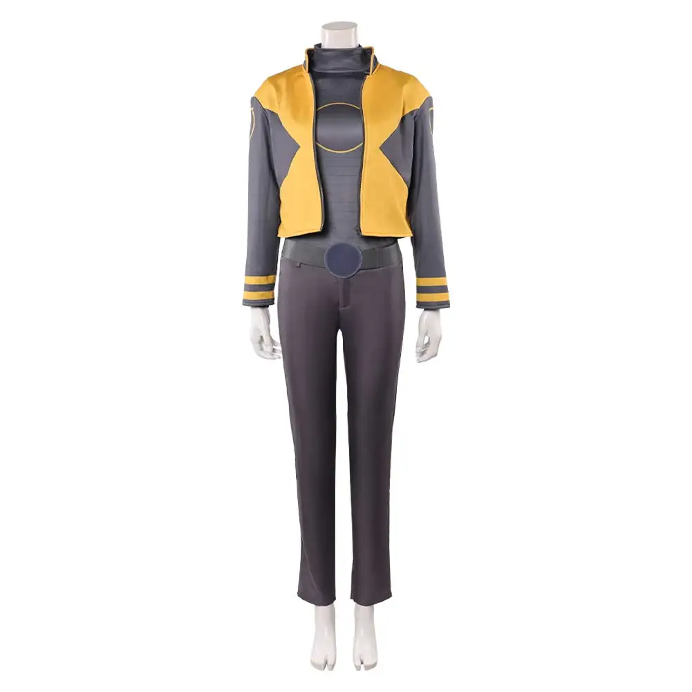 Fantasia Jean Grey Cosplay Costume X Movie 97 Women Top Pants Coat Belt Roleplay Outfits Halloween Carnival Party Disguise Suits view 2