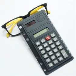 Portable 8 Digits for A5 A6 B5 with Ruler Loose Leaf Calculators Office Electronics Spiral Calculator