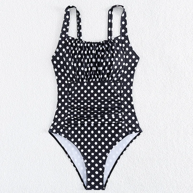 

Summer Dot Sexy One Piece Swimsuits Closed Women Swimwear Push Up Swimming Wear Body Bathing Suits Beachwear Pool Bather 2026