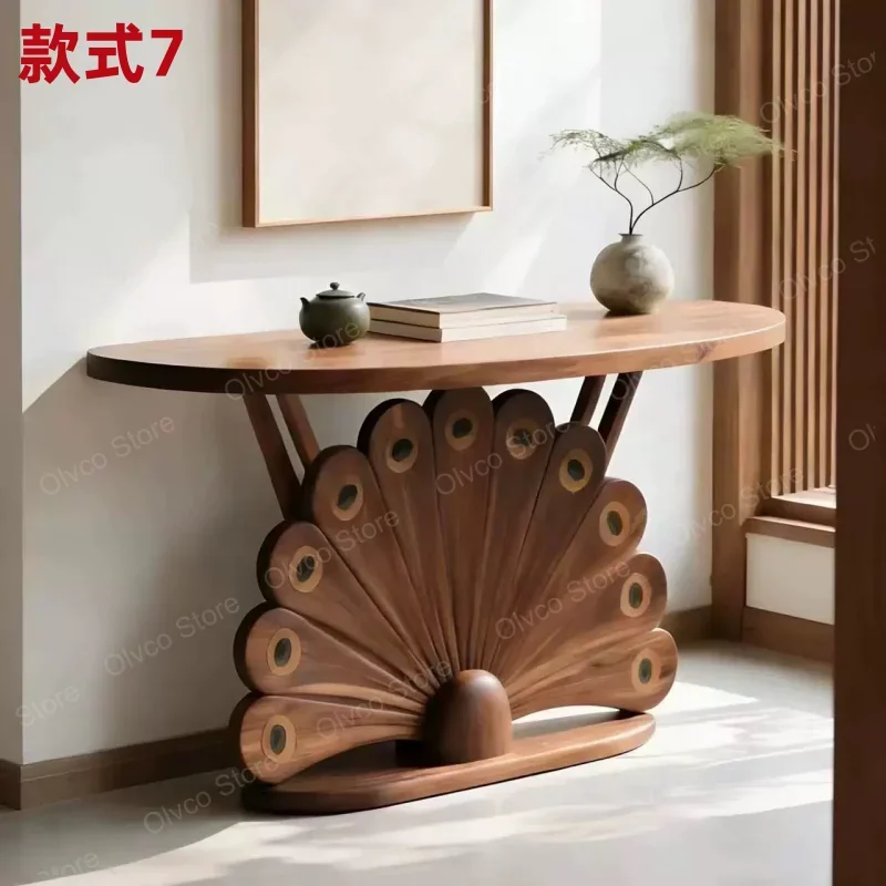 Modern Industrial Console Table Minimalist Apartment Entryway Table Vintage Secure Console Entree Living Room Furniture
